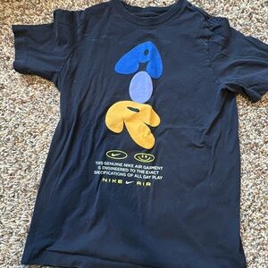 Nike Air Black Tee with Colorful Graphic